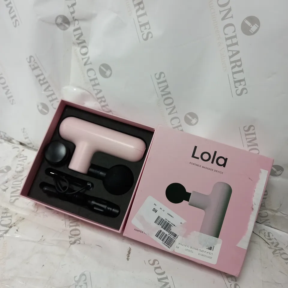 LOLA COMPACT MASSAGE GUN - PINK