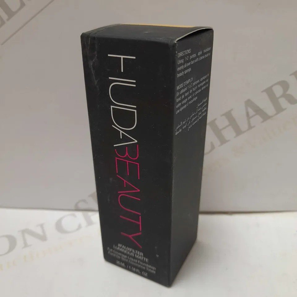 HUDA BEAUTY #FAUXFILTER LUMINOUS MATTE LIQUID FOUNDATION 35ML - 220N CUSTARD 