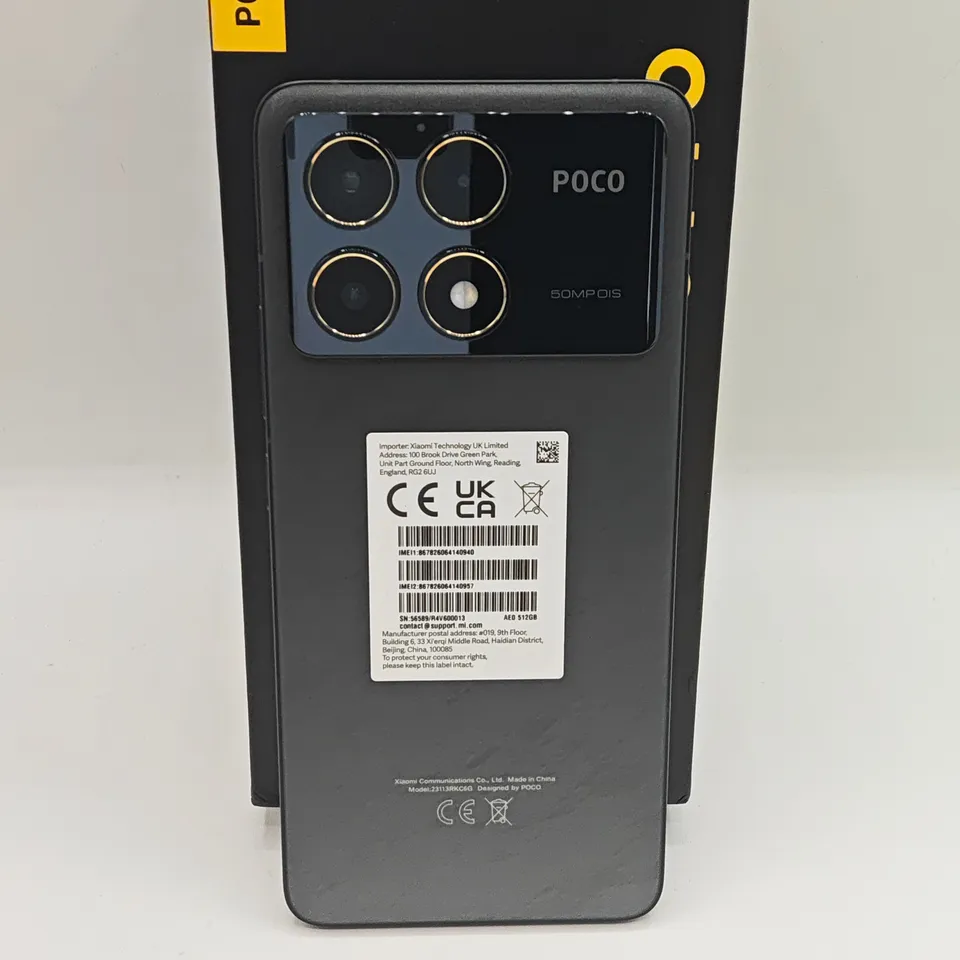 BOXED POCO F6 PRO 12/512GB IN BLACK - 23113RKC6G