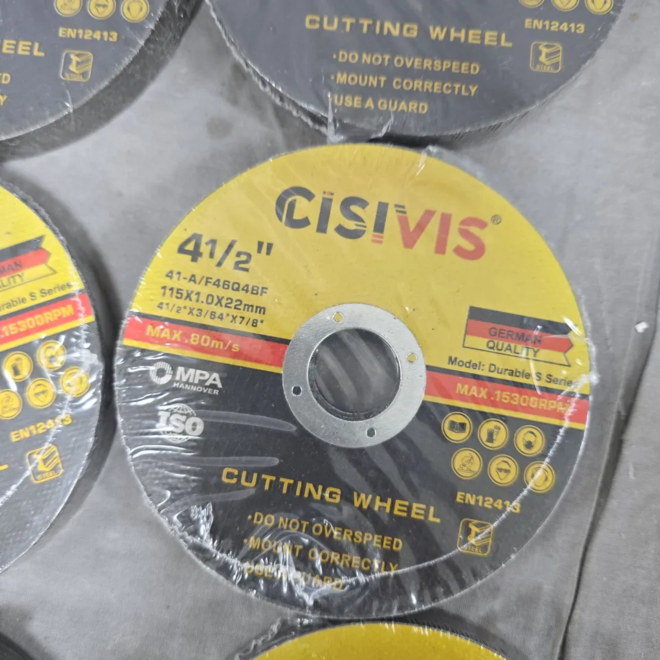 CISVIS CUTTING WHEELS 4½ IN (115 X 1.0 X 22 MM) PACK OF 8