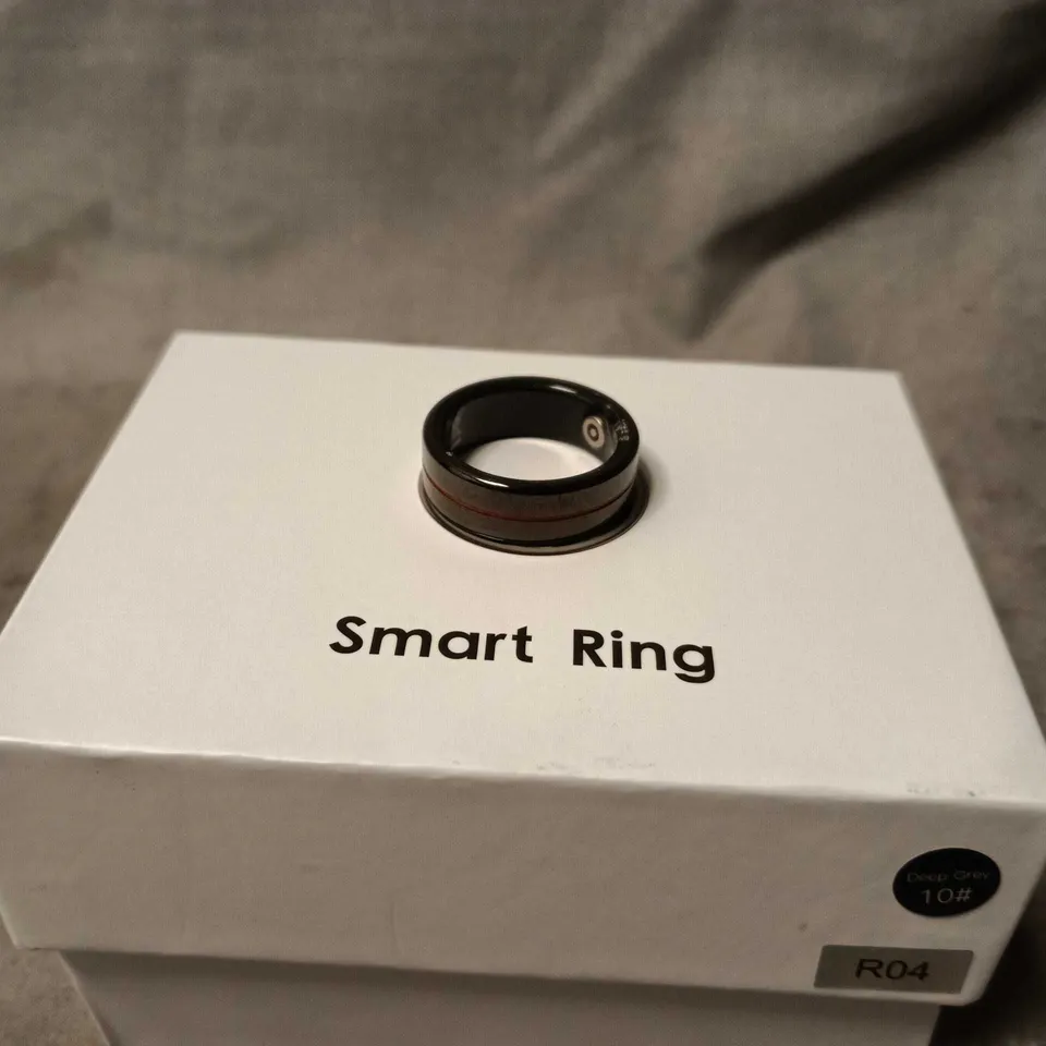 SMART RING – DEEP GREY, SIZE 10 (BOXED)