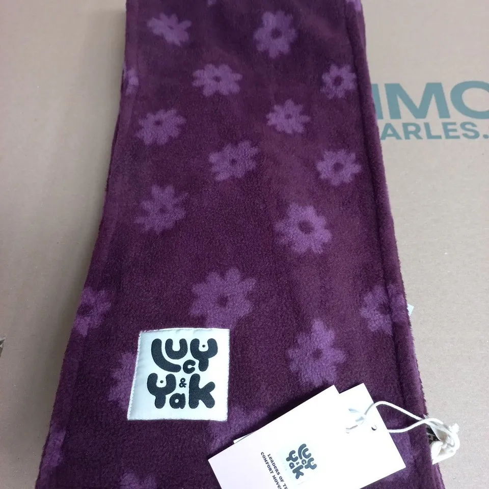 LUCY & YAK POLAR FLEECE SCARF – PURPLE DELANO