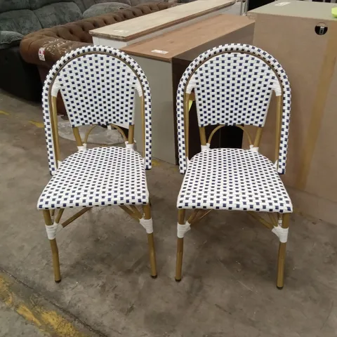 SET OF 2 SAFAVIEH OUTDOOR GARDEN CHAIRS