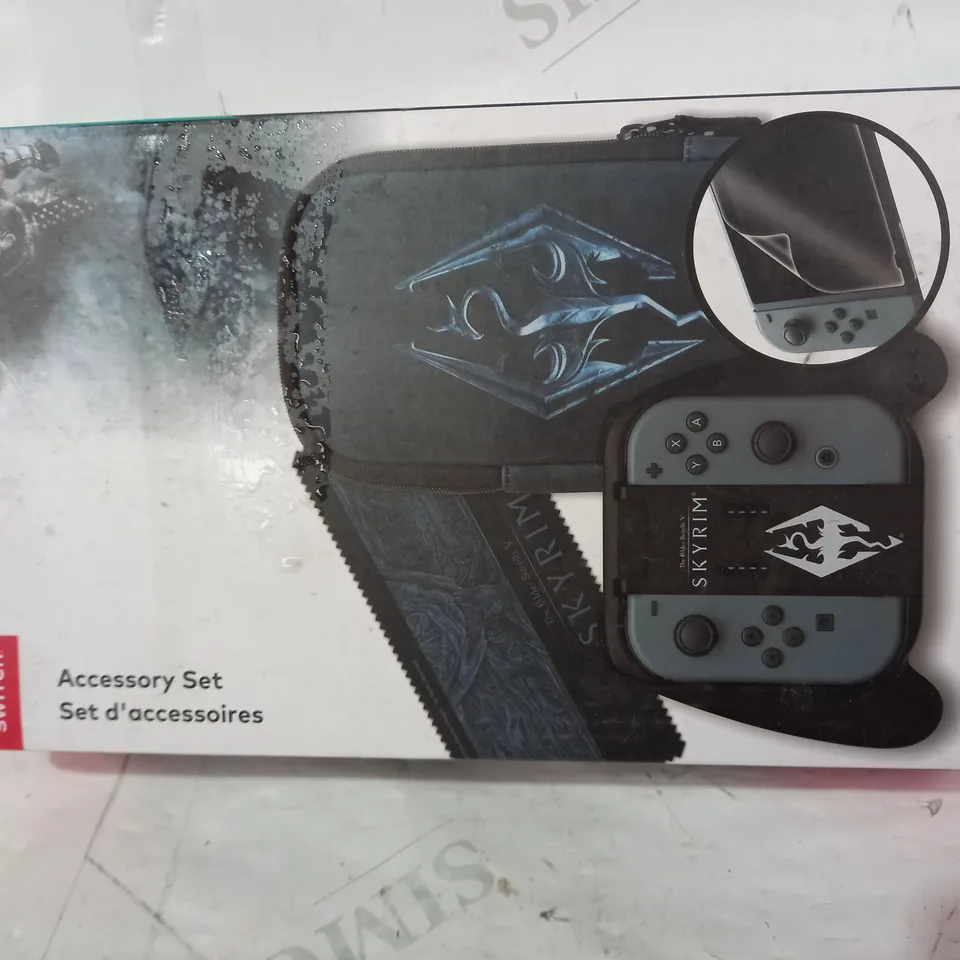 BOXED NINTENDO SWTCH SKYRIM ACCESSORY SET 