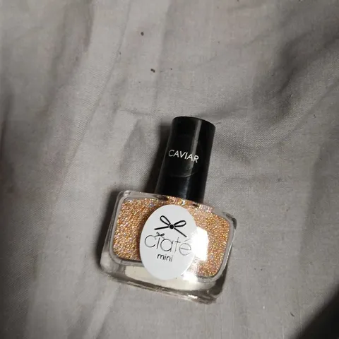 BOX OF APPROXIMATELY 150 CIATÉ LONDON CAVIAR NAIL POLISH – ULTIMATE OPULENCE (MINI, GLITTER GOLD)-NO EXPIRY DATE SHOWN 