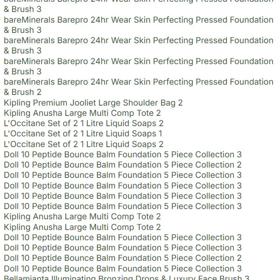PALLET OF APPROXIMATELY 192 ASSORTED PRODUCTS TO INCLUDE; 