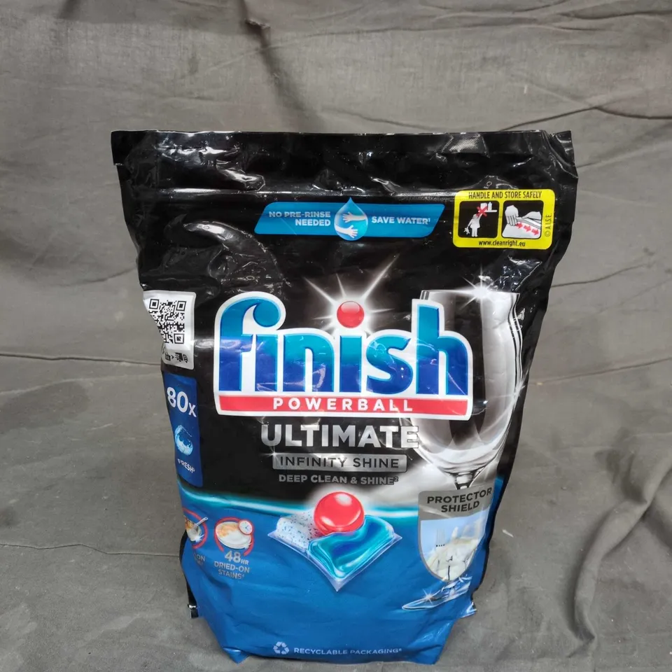 FINISH POWERBALL ULTIMATE INFINITY SHINE DISHWASHER TABLETS – 80 TABLETS