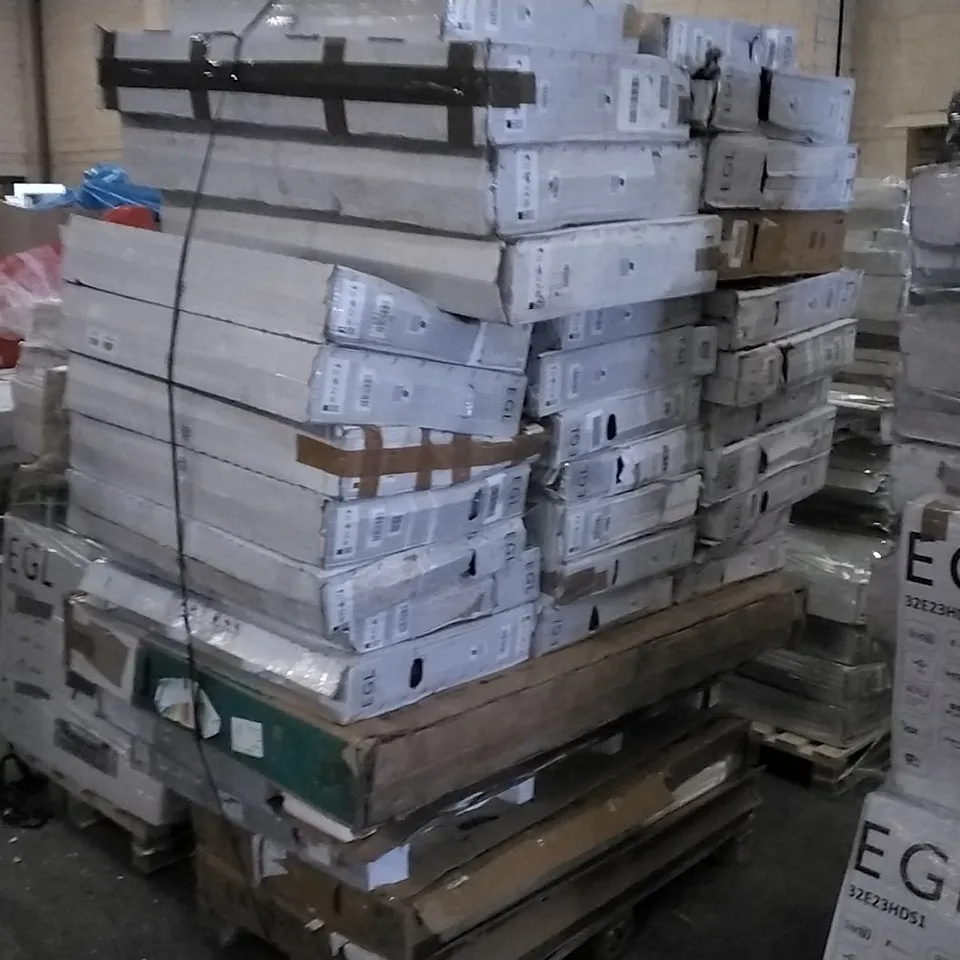 PALLET OF APPROXIMATELY 34 ASSORTED DAMAGED TV'S