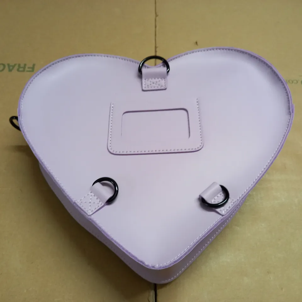 DR MARTENS PURPLE HEART THEMED LEATHER BACKPACK