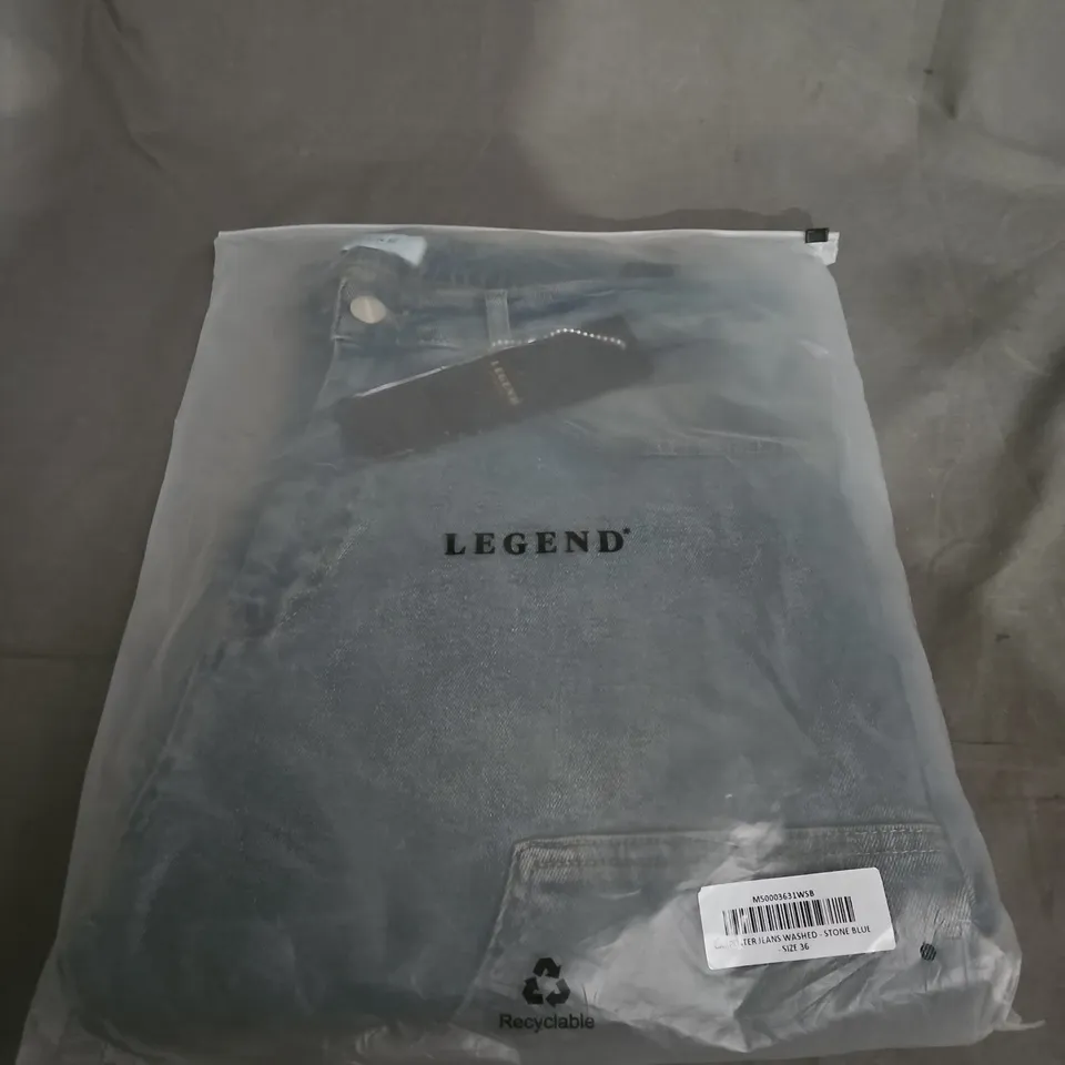 LEGEND CARPENTER JEANS WASHED STONE BLUE – UK 36