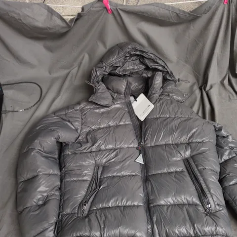 MONCLER MAYA HOODED SHORT DOWN JACKET – XL