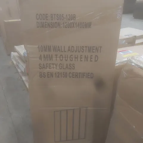 BOXED 5-PANEL FOLDING SHOWER SCREEN - BTS05-120B (1 BOX)