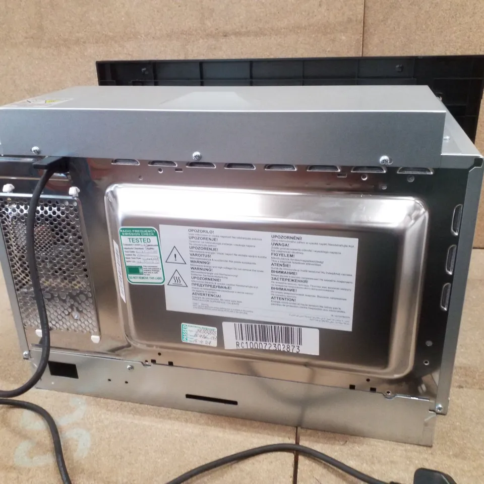 HISENSE BIM325G52BGUK 25 LITRE 39CM HIGH, BUILT IN SMALL MICROWAVE WITH GRILL - BLACK 