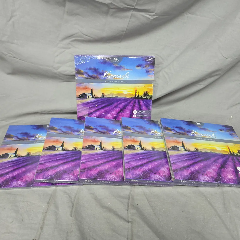 LOT OF 6 SEALED MOZART SUPPLIES THE KOMOREBI WATERCOLOUR PAINT SETS