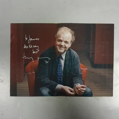 TOBY JONES SIGNED MINI POSTER
