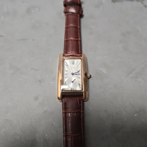 STOCKWELL WATCH – TEXTURED DIAL WITH SUB DIAL SECONDS HAND – LEATHER STRAP
