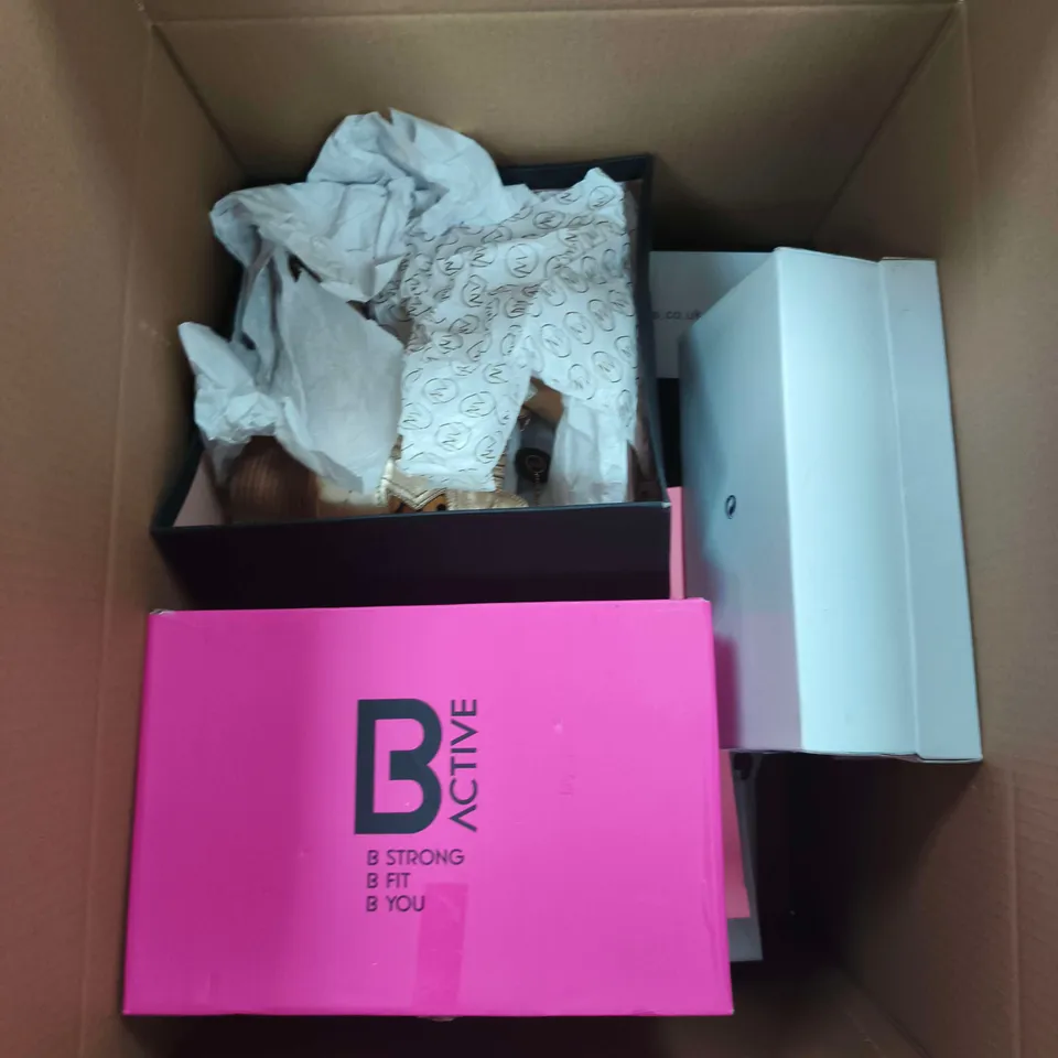 BOX OF APPROXIMATELY 5 PAIRS OF ASSORTED WOMENS SHOES