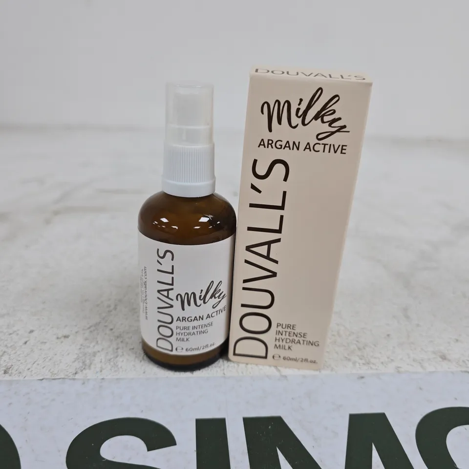 BOXED DOUVALL'S MILKY ARGAN ACTIVE PURE INTENSE HYDRATING MILK (60ML)