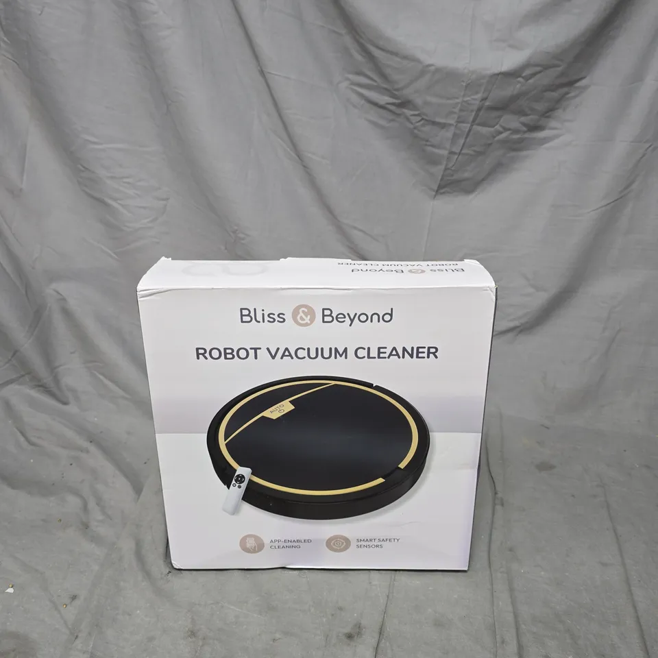 BLISS & BEYOND ROBOT VACUUM CLEANER – BOXED