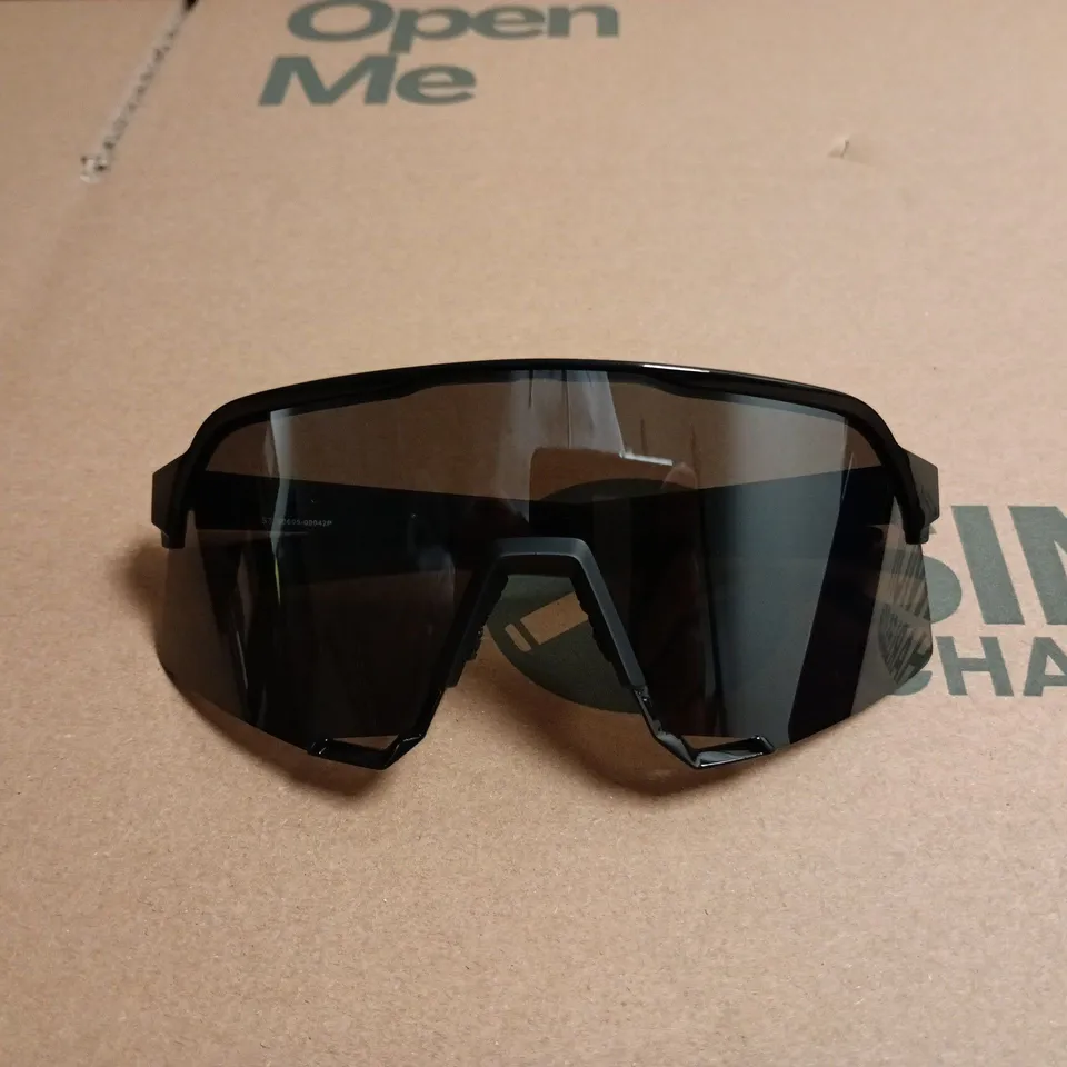 BOXED 100% S3 GLOSS BLACK MATTE BLACK - BLACK MIRROR LENS