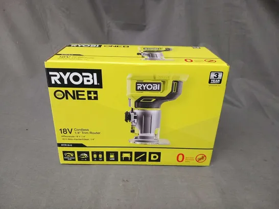 Lot 3755: BOXED RYOBI ONE 18V CORDLESS 1/4