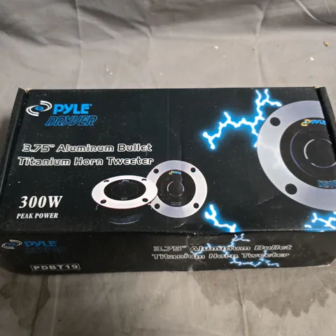 PYLE 3.75-INCH ALUMINUM BULLET TITANIUM HORN TWEETER PAIR (PDBT19)