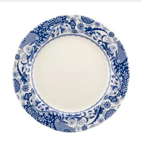 BOXED SPODE BROCATO DINNER PLATES (SET OF 4)