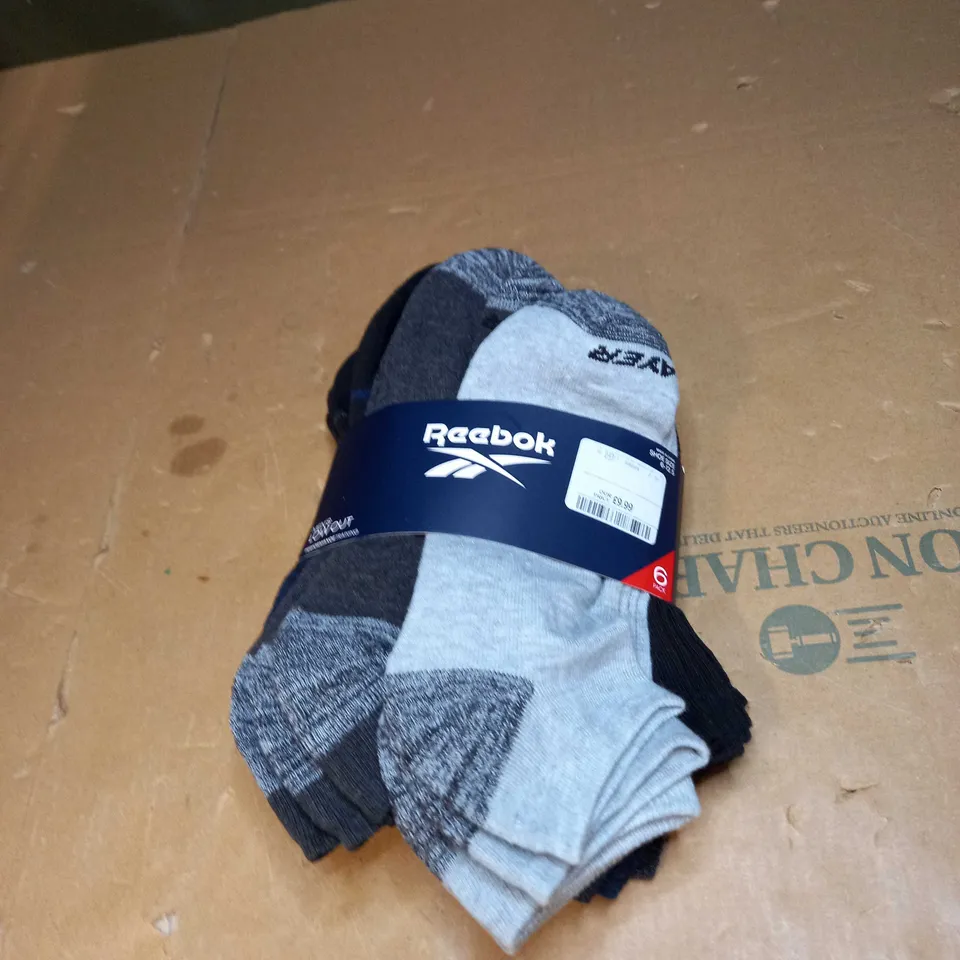 REEBOK MENS LOW CUT SOCKS SIZE 6-12.5