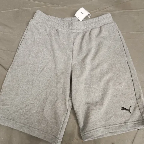 PUMA ESS SHORTS IN GREY HEATHER - EU LARGE