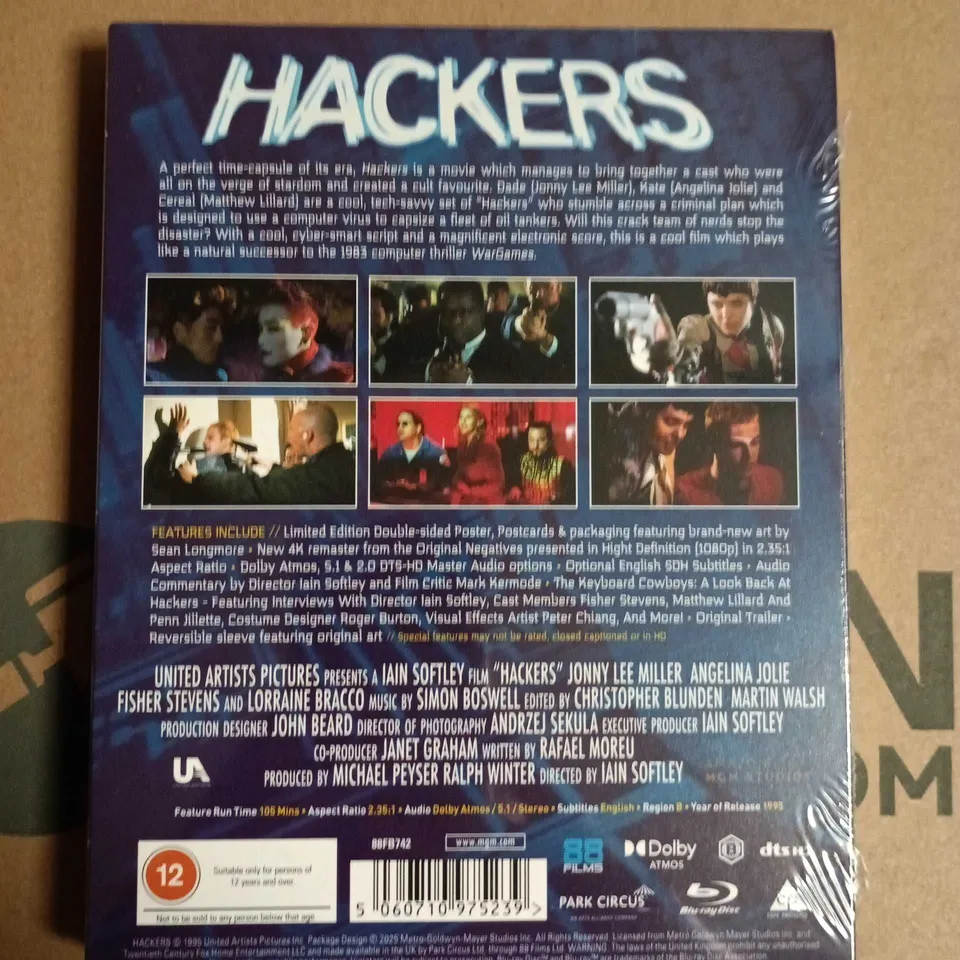 SEALED HACKERS BLU-RAY BOX SET – LIMITED EDITION 