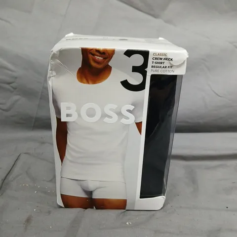BOXED HUGO BOSS CLASSIC CREW NECK T-SHRTS - SIZE XL