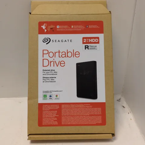 SEAGATE PORTABLE DRIVE 2 TB EXTERNAL HARD DRIVE – BOXED