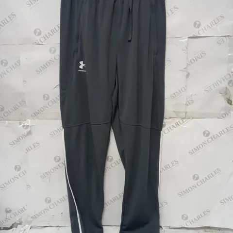 UNDER ARMOUR PIQUE TRACK PANTS IN GREY - MEDIUM