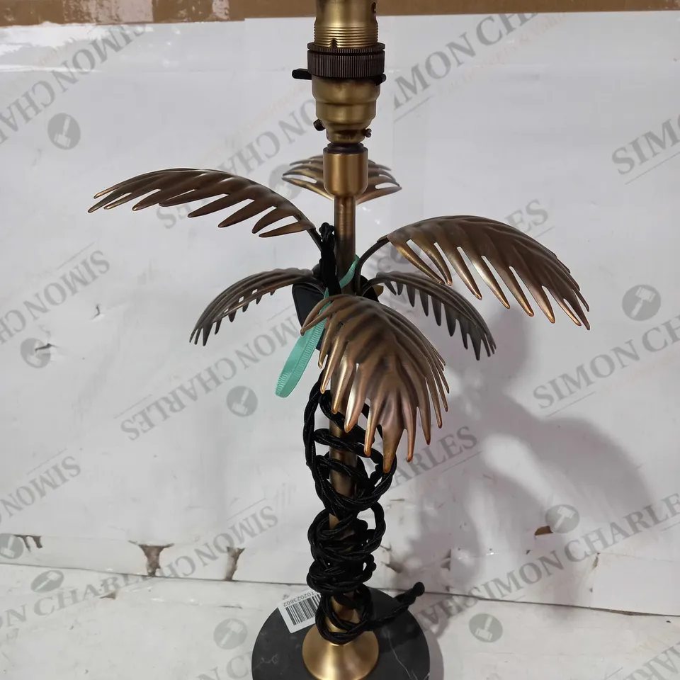 JOHN LEWIS PALM LAMP BASS IN BRASS EFFECT