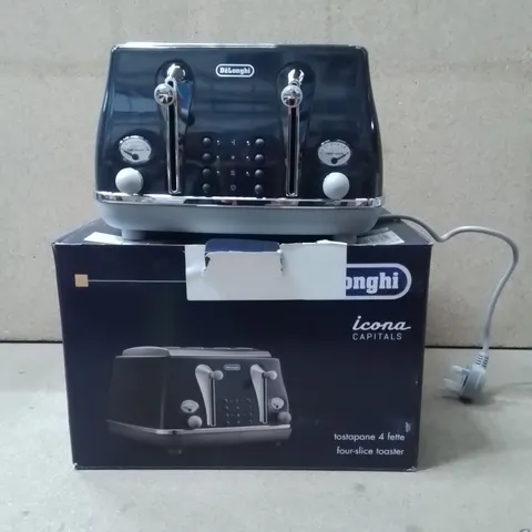 BOXED DELONGHI 4 SLICE TOASTER 