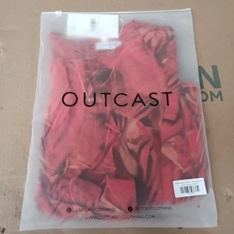 BAGGED OUTCAST BARCELONA MINI DRESS IN SCARLET MIRAGE - MEDIUM