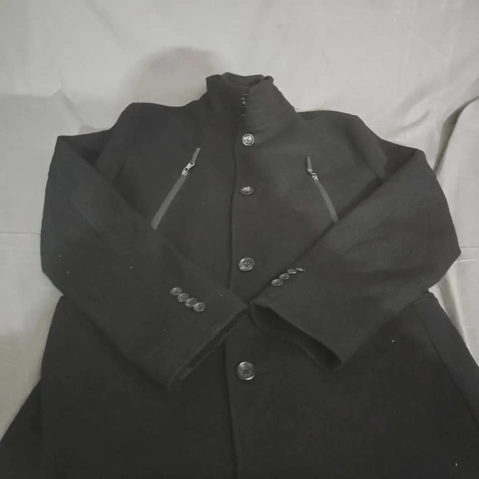 MICHAEL KORS BLACK WOOL COAT – WOMEN'S - SIZE 38R