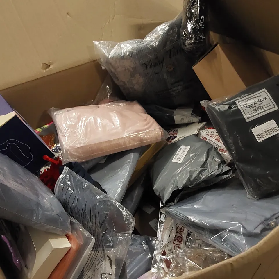 PALLET OF ASSORTED HOUSEHOLD ITEMS AND CONSUMER PRODUCTS. INCLUDES BOOKS, TRAVEL DUFFLE BAGS, DOG COAT JACKETS, NINTENDO SWITCH GAME CARD CASE ETC 