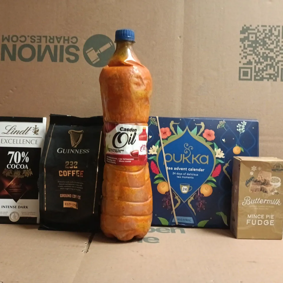 APPROXIMATELY 10 ASSORTED FOOD AND DRINK ITEMS TO INCLUDE BUTTERMILK, GUINNESS COFFEE, ETC