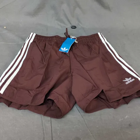 ADIDAS BROWN ATHLETIC SHORTS – MEN'S - SIZE M