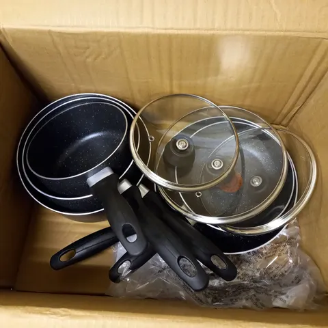 TEFAL COMFORT MAX STAINLESS STEEL POTS AND PANS INDUCTION SET