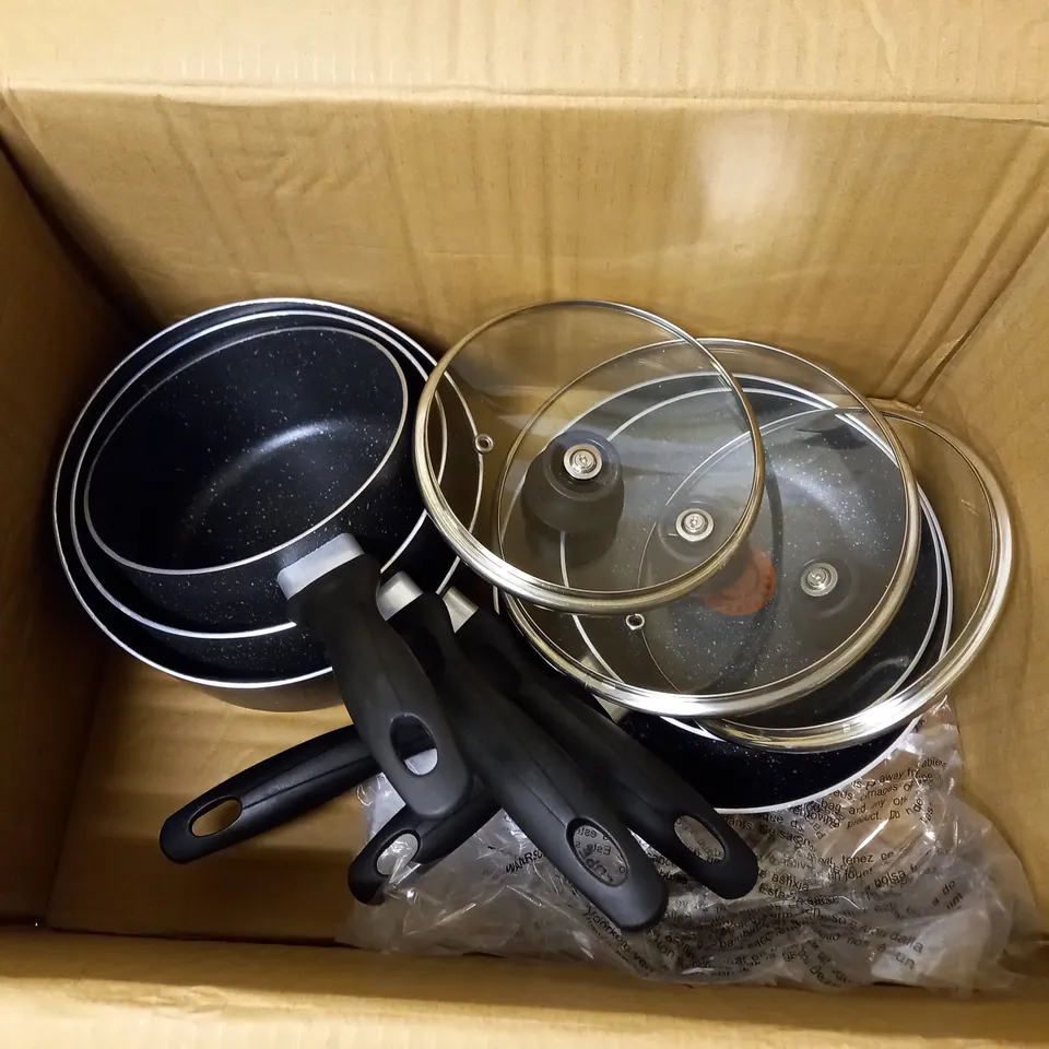 TEFAL COMFORT MAX STAINLESS STEEL POTS AND PANS INDUCTION SET