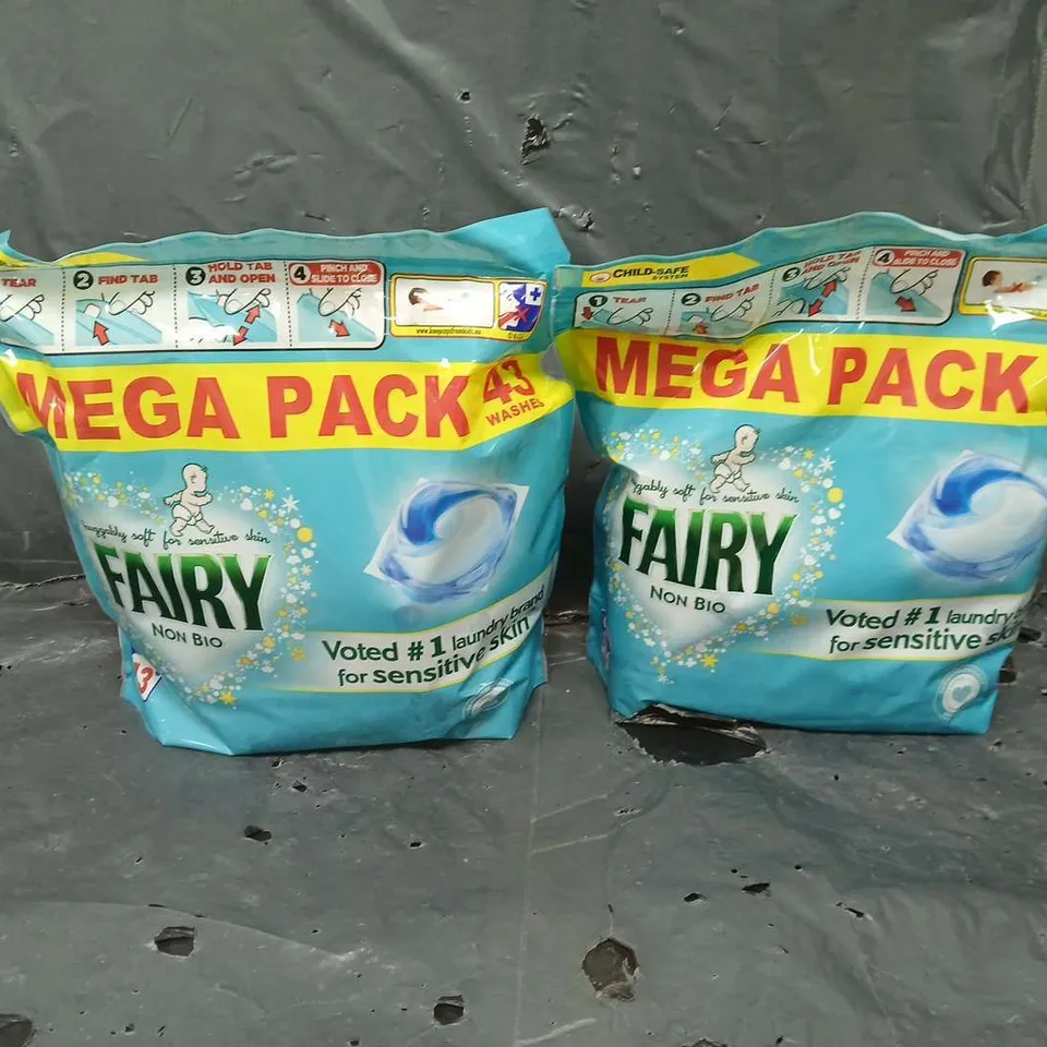 2X FAIRY NON-BIO MEGA PACK OF 43