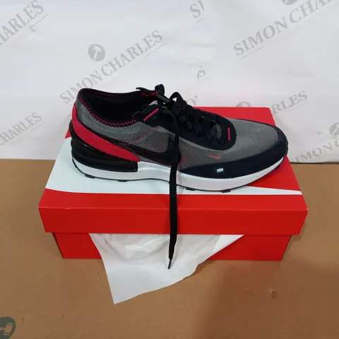BOXED PAIR OF NIKE MULTICOLOURED TRAINERS SIZE 5