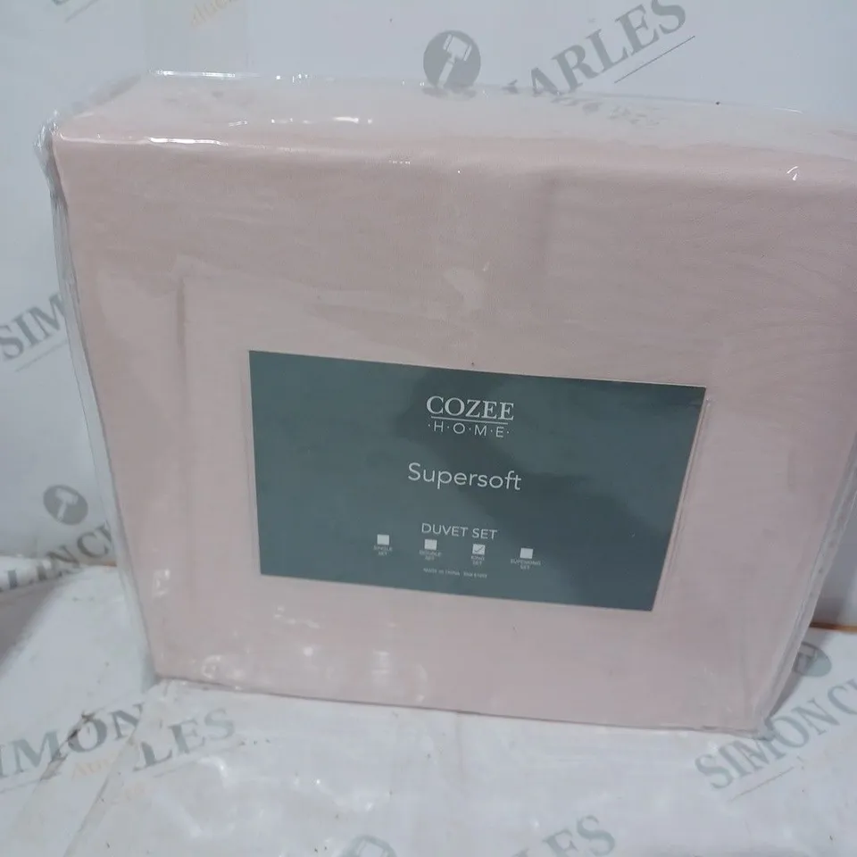 COZEE HOME SUPERSOFT KING DUVET SET 
