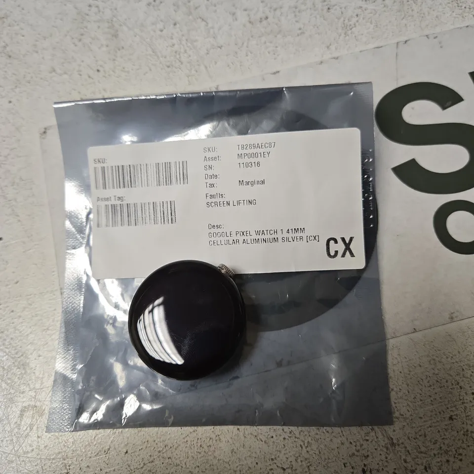 GOOGLE PIXEL WATCH 1 41MM CELLULAR ALUMINIUM SILVER (CX)