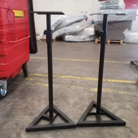 SET OF 2 ADJUSTABLE SPEAKER STANDS