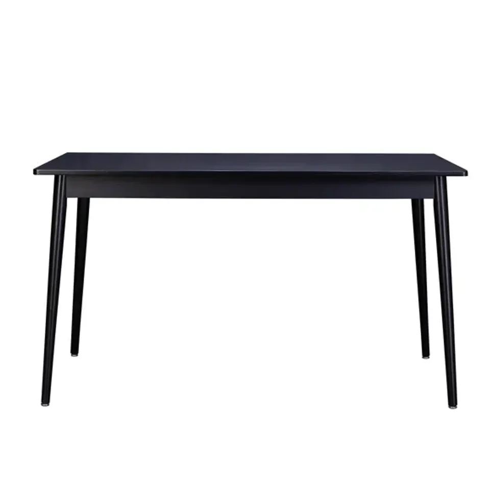 BOXED LEO RECTANGULAR DINING TABLE - BLACK