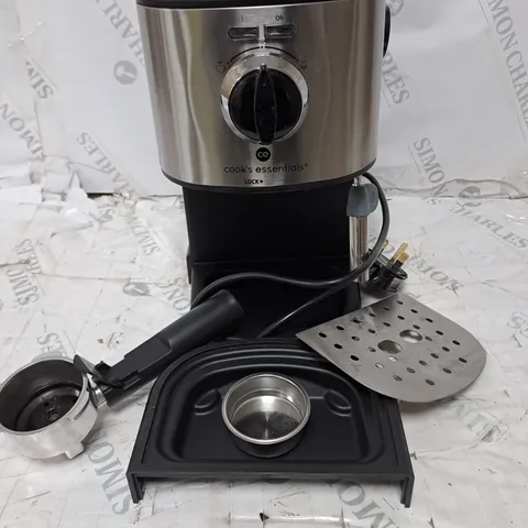 COOK'S ESSENTIALS PUMP ESPRESSO COFFEE MACHINE WITH MILK FROTHER