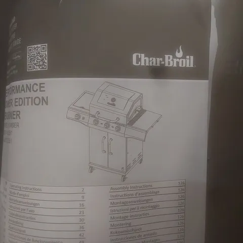 BOXED CHAR-BROIL PERFORMANCE POWER EDITION 3 BURNER BBQ